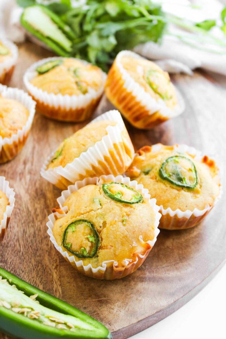 Jalapeño Honey Cornbread Muffins