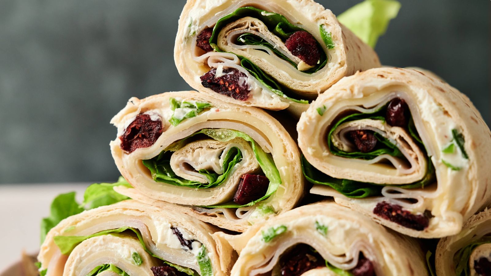 Turkey Pinwheels. Photo credit: My Reliable Recipes.